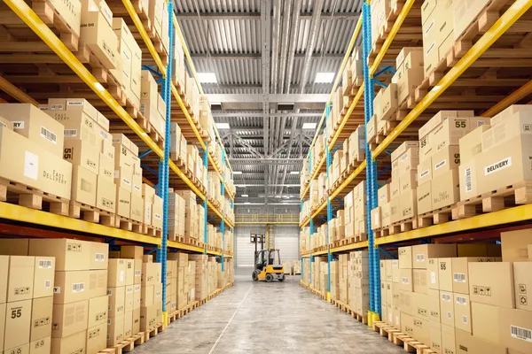 Warehouse aisle
